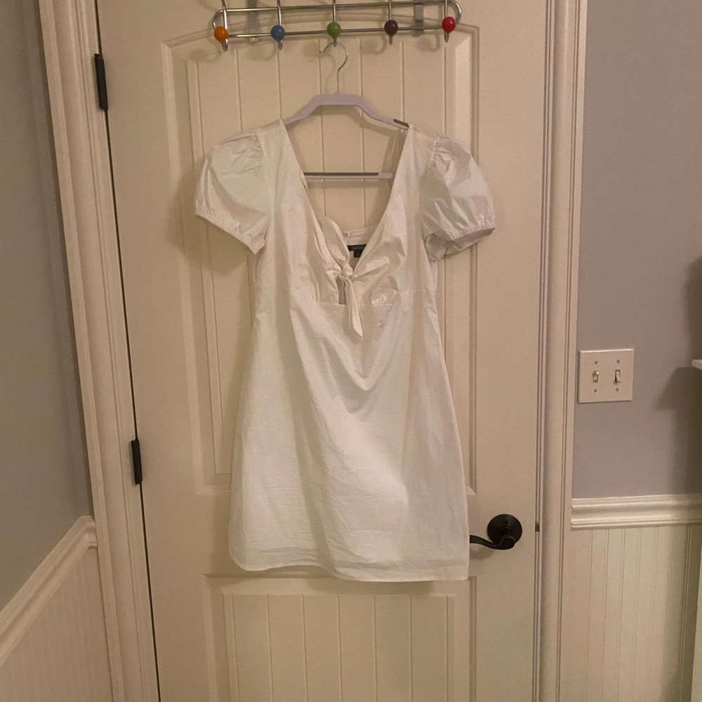 Wild fable tie white mini dress